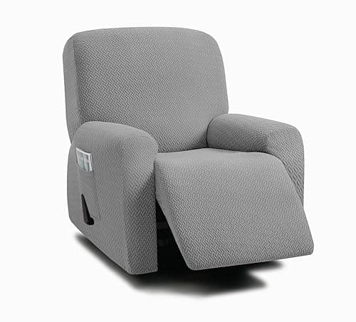 ULTICOR Stretch Recliner Sofa Covers for 3-Cushion Couch (Light Grey, 3 Seater) — Light Grey