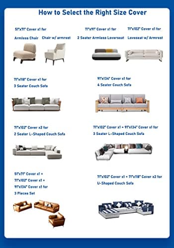 AIVIA Loveseat Cover Sheet Blanket for 2 Seater Couches with Armrest