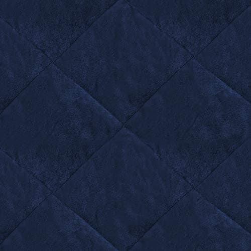 Turquoize Velvet Recliner Cover for 2 Cushion Couch (54", Gray) — Navy