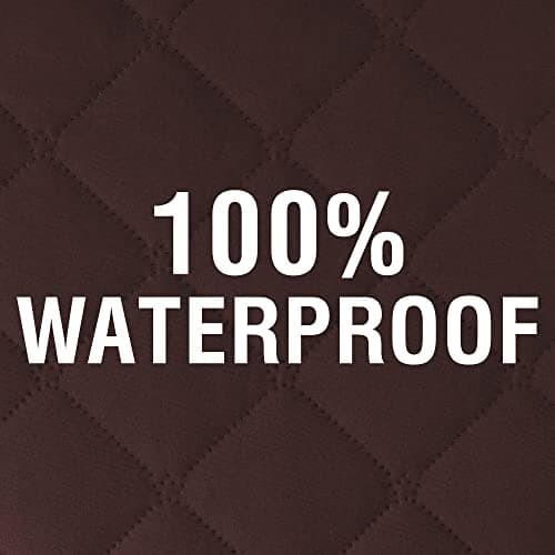 H.VERSAILTEX 100% Waterproof Couch Cover for Loveseat (French Oak) — Chocolate
