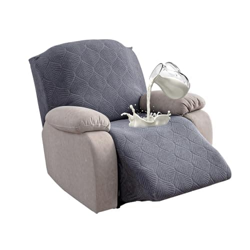 100% Waterproof Pet Recliner Chair Cover, Dark Gray (1 Seater)