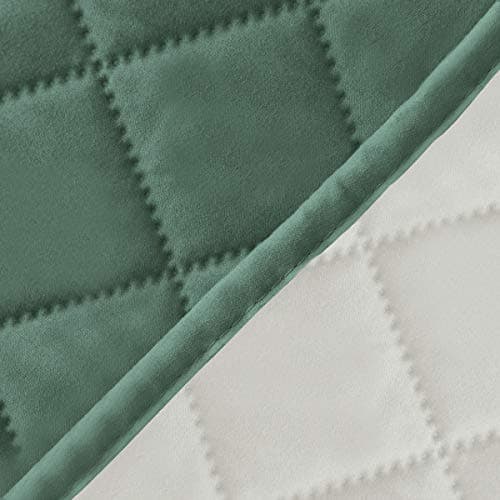 Easy-Going Reversible Loveseat Couch Cover, Gray/Light Gray — Cyan/Ivory
