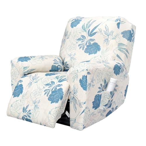 FUANGUI 4-Piece Lazyboy Recliner Cover with Storage Pockets — 21