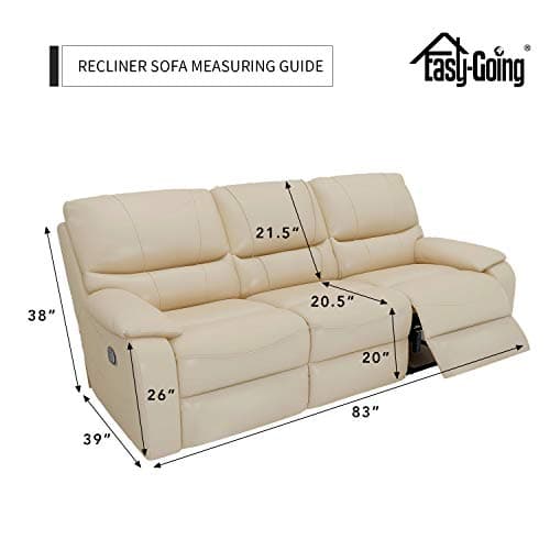 Waterproof PU Leather Recliner Sofa Covers, 8-Piece Stretch Protector Black