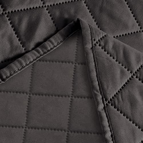 Deeky Reversible Waterproof Couch Cover for 3-Cushion Furniture — Chocolate/Chocolate