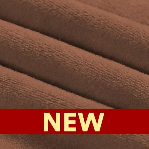 PrinceDeco Grey Velvet Loveseat Cover, Washable, Up to 72" Wide — Caramel