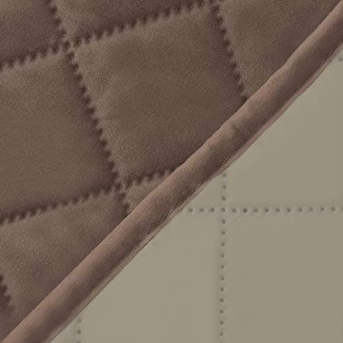 Oversized Loveseat Recliner Cover, Reversible for Pets, Gray/Light Gray — Brown/Beige