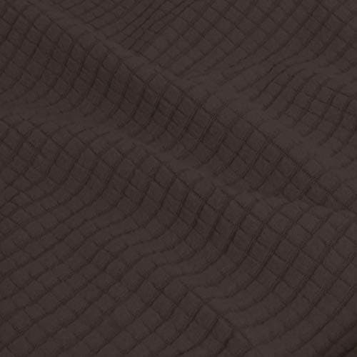 Pet and Kid-Friendly Large Dark Gray Stretch Couch Cover — Chocolate