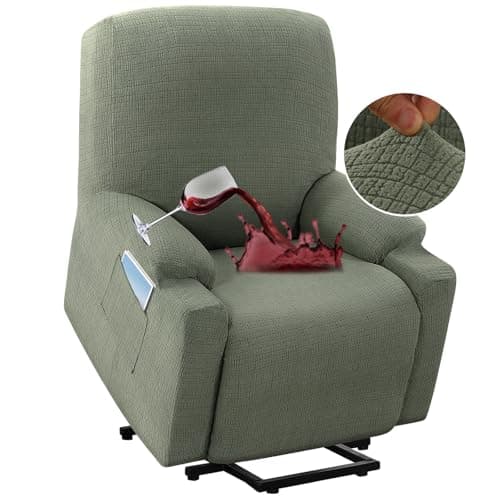 H.VERSAILTEX Waterproof Recliner Chair Cover, Gray — Sea Grass