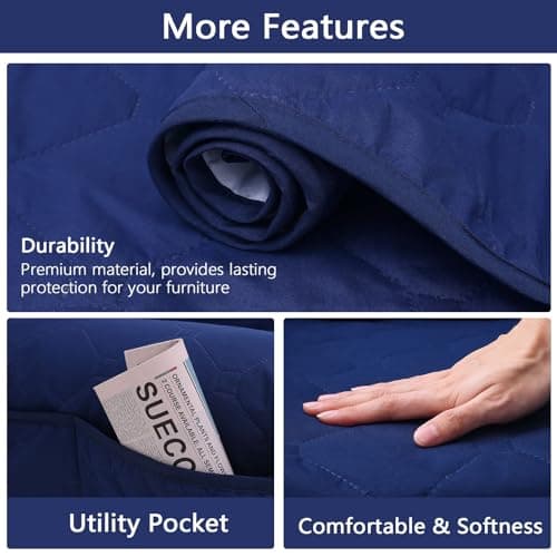 100% Waterproof Recliner Chair Covers, Non-Slip Pets Protector, Dog Slipcovers with Pocket