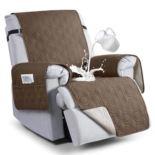 VANSOFY 100% Waterproof Pet Chair Cover, Dark Gray, 23.6" — Brown