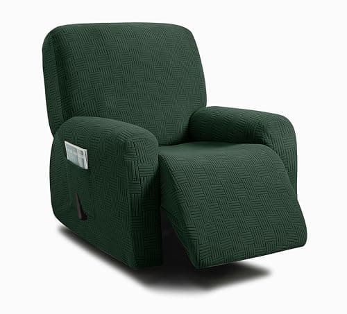 ULTICOR Chocolate Jacquard Recliner Sofa Covers (Style 4) — Retro Geen