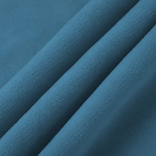 Velvet Couch Cover for 3 Cushion Sofas - Pet Protector with Non-Skid Foam — Peacock Blue
