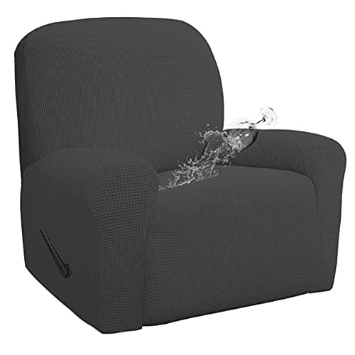 100% Waterproof Recliner & Couch Cover, Dark Gray, Leakproof Kids and Pet Proof Seat Cover
