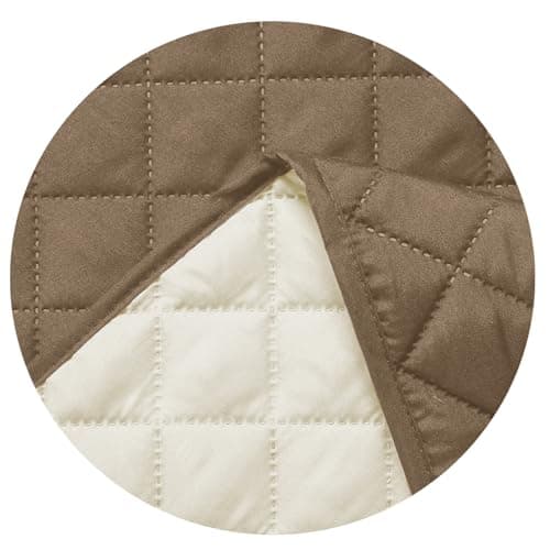 Water Resistant Dog Couch Cover 68" x 3 Cushions Gray/Light Gray — Taupe/Ivory