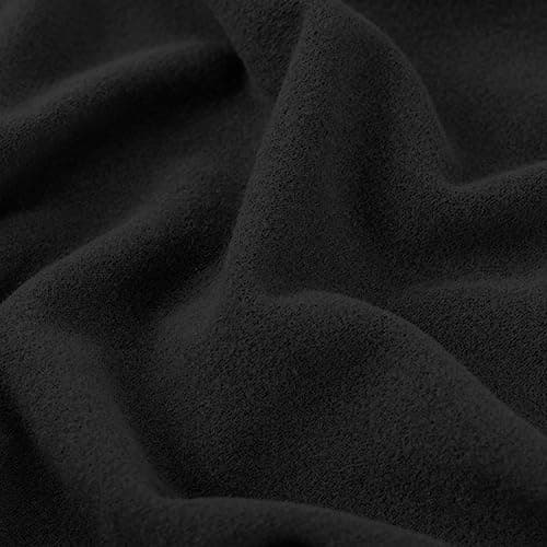 KEKUOU 4-Piece Stretch Sofa Covers for 3 Cushion Couch, Pet-Friendly and Washable (Sofa, Black) — Black