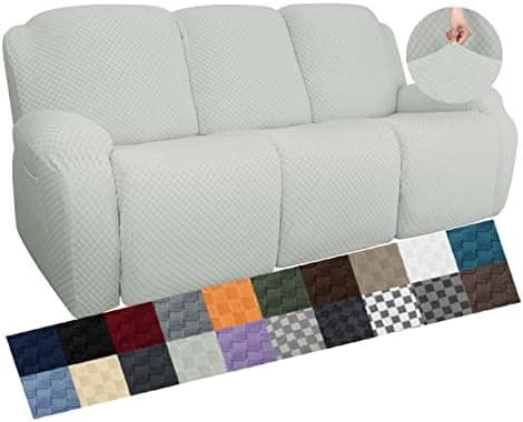YEMYHOM Light Gray Stretch Recliner Slipcover with Side Pocket Global Recycled Standard  
YEMYHOM Light Gray Anti-Slip Recliner Cover with Elastic Bottom Global Recycled Standard  
YEMYHOM Light Gray Recliner Chair Cover with Side Pocket Global Recyc
