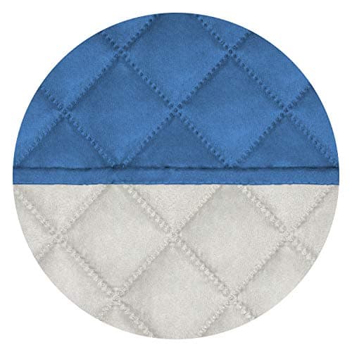 PureFit Reversible Water Resistant Couch Cover, Chocolate/Beige (3 Cushion) — Blue/Ivory