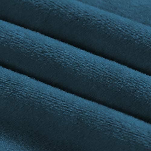 PrinceDeco Grey Velvet Loveseat Cover, Washable, Up to 72" Wide — Deep Teal