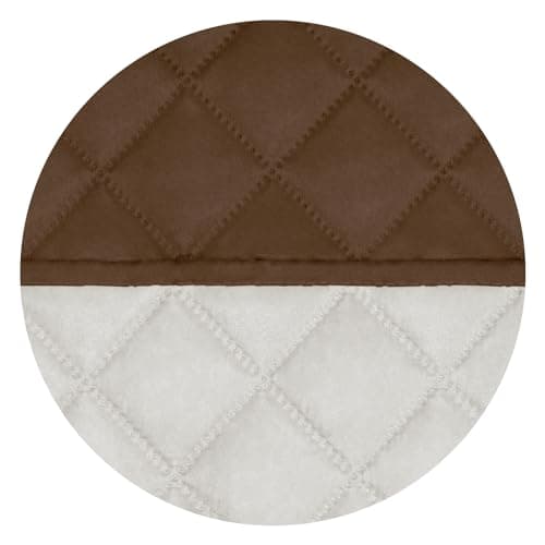 PureFit Reversible Quilted Recliner Cover, Water Resistant Brown/Beige — Coffee/Ivory