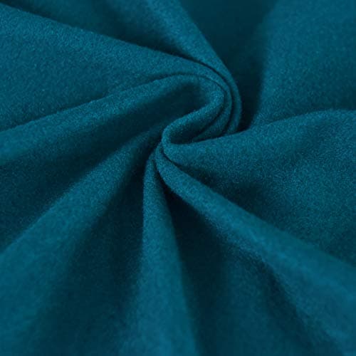 Dark Gray Microfiber Stretch Recliner Sofa Slipcover with Elastic Fit Protection — Peacock Blue