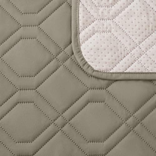 VANSOFY Waterproof 1-Piece Washable Recliner Couch Cover with Straps Protection — Khaki