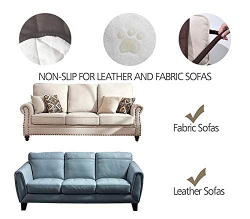 Ameritex Waterproof Nonslip Recliner Cover for Pets and Kids (Chocolate, 23")