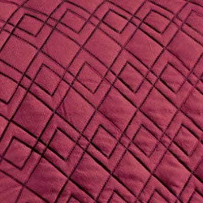 Burgundy Diamond-Shape Quilted Stretch Recliner Cover with Storage, Furniture Protector — Burgundy