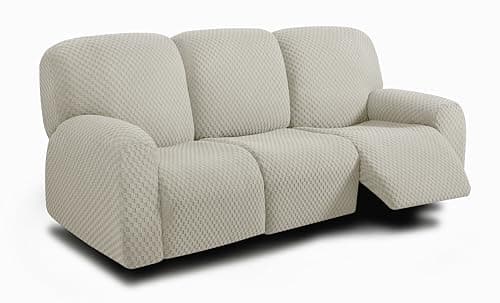 ULTICOR Ivory 3 Seater Recliner Sofa Cover