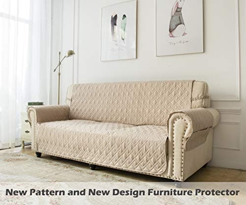 Ameritex Waterproof Nonslip Recliner Cover, Beige (23")