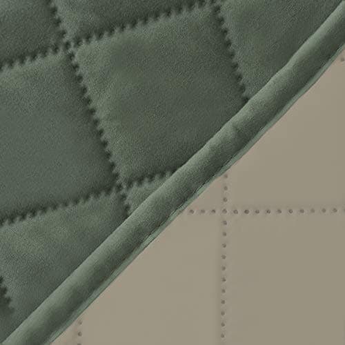Easy-Going Reversible Loveseat Couch Cover, Gray/Light Gray — Greyish Green/Beige