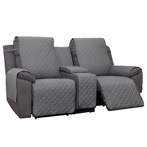PureFit Water Resistant Reversible Loveseat Recliner Couch Cover