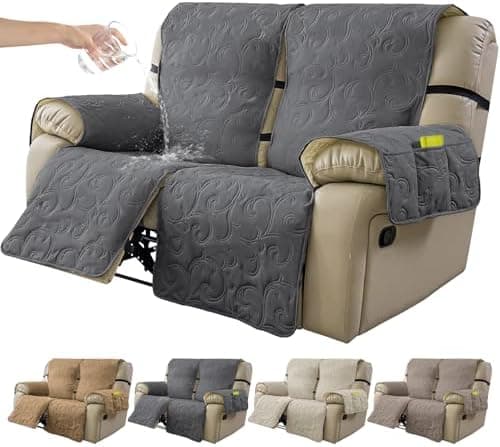 100% Waterproof Recliner Chair Cover for Pets and Kids (Beige, 2|6" Recliner Chair)
100% Waterproof Non-Slip Fabric Recliner Couch Cover for Living Room (Beige, 2|6" Recliner Chair)
Washable 100% Waterproof Recliner Chair Cover for Pets and Kids (Bei