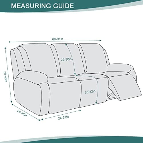 Ruaozz Dark Gray 3 Seater & Armless Chair Sofa Covers