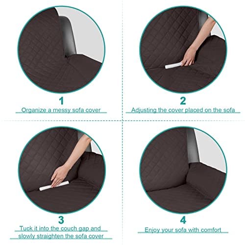 8 PC Ruaozz Foam Sticks for Love Seat Recliners & 3 Seater Couch Covers