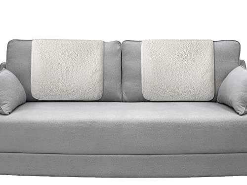 Frienda Recliner Headrest Covers for Furniture — Beige