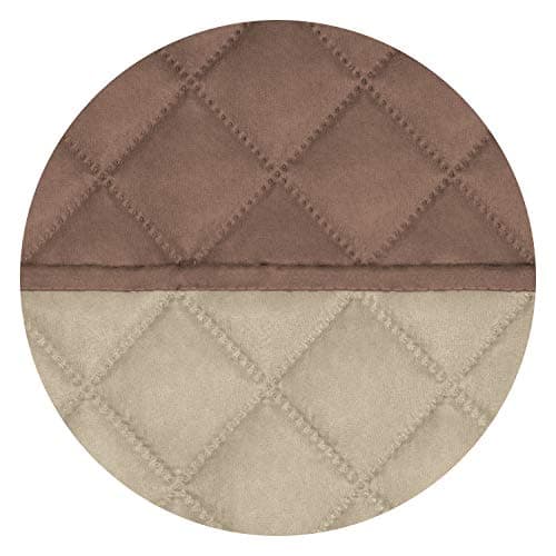 PureFit Reversible Water Resistant Couch Cover, Chocolate/Beige (3 Cushion) — Brown/Beige