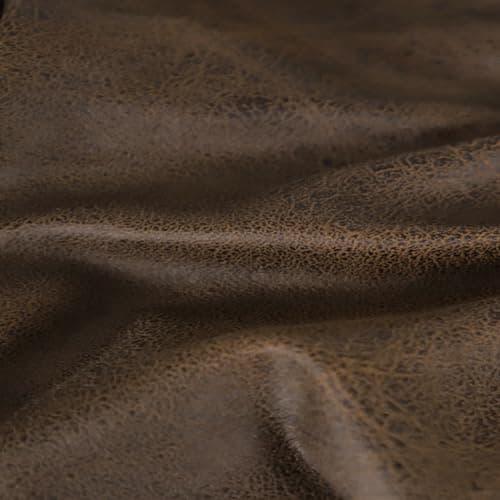 Brown Leather Look Loveseat Recliner Cover Set 6-Piece Washable Spandex Protector — 03 Dark Brown