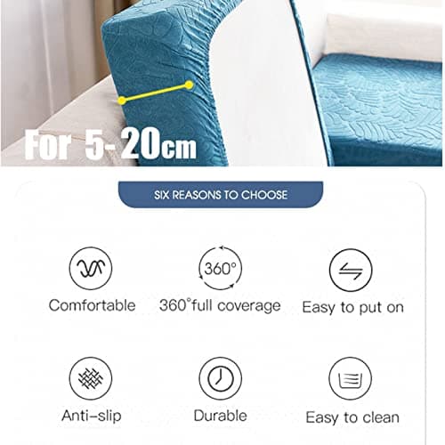 2023 New 6Pcs Grey Stretch Sofa Cover for L-Shaped Sectional Couch