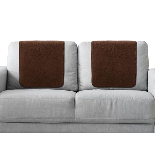 Frienda Recliner Headrest Covers for Furniture — Coffee