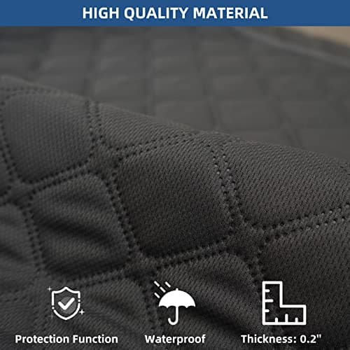 Eismodra Waterproof Recliner Chair Covers, Anti-Slip Sofa Protector, Gray