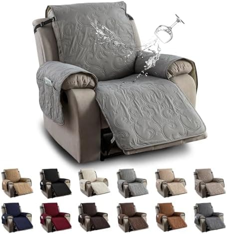 100% Waterproof Recliner Chair Cover for Pets and Kids (Beige, 2|6" Recliner Chair)
100% Waterproof Non-Slip Fabric Recliner Couch Cover for Living Room (Beige, 2|6" Recliner Chair)
Washable 100% Waterproof Recliner Chair Cover for Pets and Kids (Bei