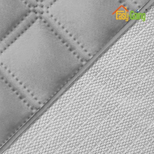 Grey Waterproof Sofa Slipcover for 2 Cushion Loveseat (Non-Slip, Washable, Pet and Kid Friendly)