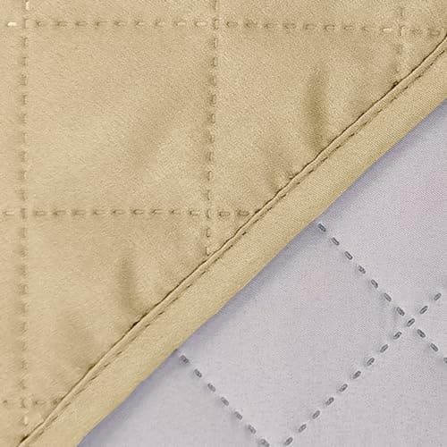 Reversible Chocolate/Beige Loveseat Sofa Cover Protector — Sand/Beige