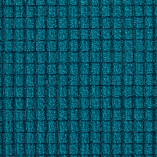 CHUN YI 3 Seater Couch Slipcover, Large Grey Checks — Teal