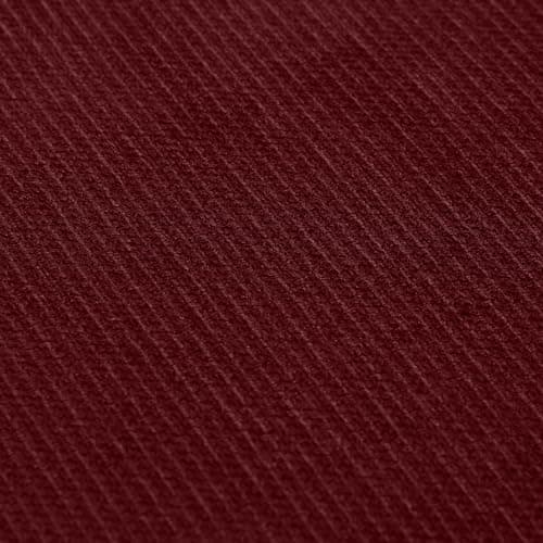 Dark Gray Stretchable Velvet Sectional Couch Cover Set (2-Piece, 1 Seat) — Wine Red
