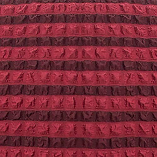 Country Style Dark Grey Sofa Slipcover for 3 Cushion Couch Durable Washable Fit Universal — Double Red