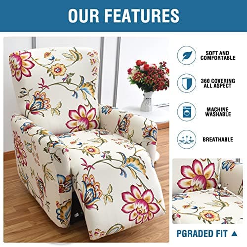 Eco-Ancheng Recliner Slipcovers for Lazy Boy Chair with Pocket