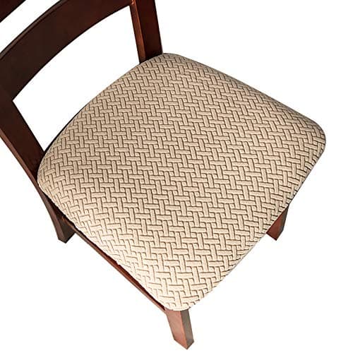 Genina Taupe Dining Room Chair Slipcovers (4 Pcs) — Khaki