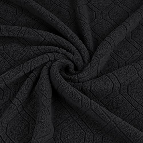 VANSOFY 3-Piece Stretch Recliner Cover, Dark Gray — Black